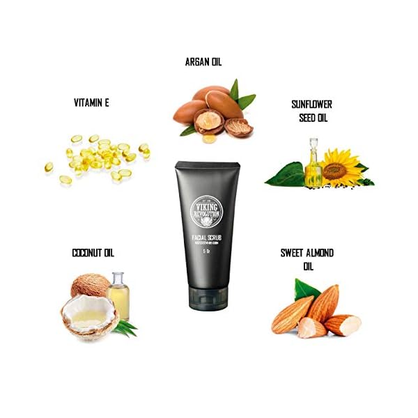 Viking Revolution Microdermabrasion Face Scrub For Men Facial