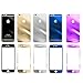 AcenX Extra Mirror Bright Plated Film Premium Tempered Protective Mirror Effect Glass Film Screen Protector for iPhone 6 Screen Protector Skin (Gold)