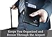 RFID Blocking Genuine Leather Passport Holder Cover Case and Travel Wallet for Men and Women - Black