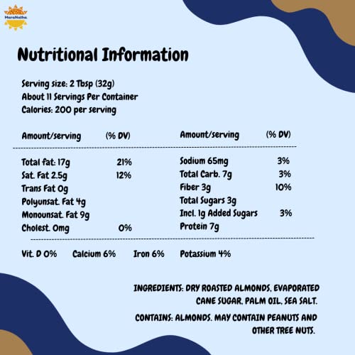 MARANATHA NATURAL CRUNCHY ALMOND BUTTER, NO STIR, 12 OUNCE JAR