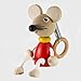 Wooden Mouse Baby and Children’s Toy on a Spring by Nook-Nookie Makes an Ideal Crib Mobile or Stroller Accessory for Language Cognitive Development and Fine Motor Skills