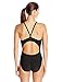 Speedo Women's Race Xtra Life Lycra PowerFLEX Eco Solid Flyback One Piece Swimsuit, Black Eco, 38