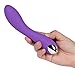 Wand Massager by Gonzo – Waterproof, Multi-Speed, & Rechargeable - Medical Grade Silicone in Vibrant Purple – 1 Year Warranty
