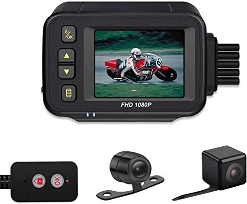 Beyi バイク ドライブレコーダー 全体防水 前後2カメラ 2インチ液晶 0万画素 140 広角 1080p同時録画 日本語説明書 煽り運転防止 オートバイドライブレコーダー 最新版