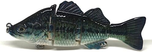 4" & 6" Fishing Swimbait Lure Life-like Perch Rainbow Crappie Bluegill Striper (D, 4 Inches)