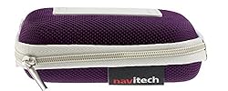 Navitech Purple Hard Protective Earphone Case