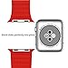 Apple Watch Band, JETech 42mm Genuine Leather Loop with Magnet Lock Strap Replacement Band for Apple Watch 42mm All Models No Buckle Needed (Red) - 2182