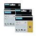 2-Pack Compatible Industrial Label Tapes Replacement for DYMO 18445 Permanent Vinyl 3/4" Tapes for DYMO Rhino 4200, 5000, 5200, 6000 Industrial Label Maker, Black on White, 3/4 Inch x 18 Feet