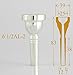 Glory Large Shank Silver Plated TENOR Trombone Mouthpiece 61/2