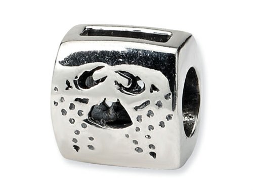Reflections Sterling Silver Cancer Zodiac Antiqued Bead / Charm