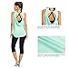 BALEAF Women's Soft Lightweight Cowl Back Workout Yoga Sleeveless Shirts Mint Green Size M