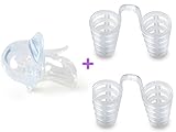 Anti Snoring Device and Solution (2 IN 1 PACK) - Snore Stopper Sleep Aid Device and Nose Vents - Made of Soft Medical Silicone and Very Comfortable, Instant Snore Relief - Free 2 Travel Case