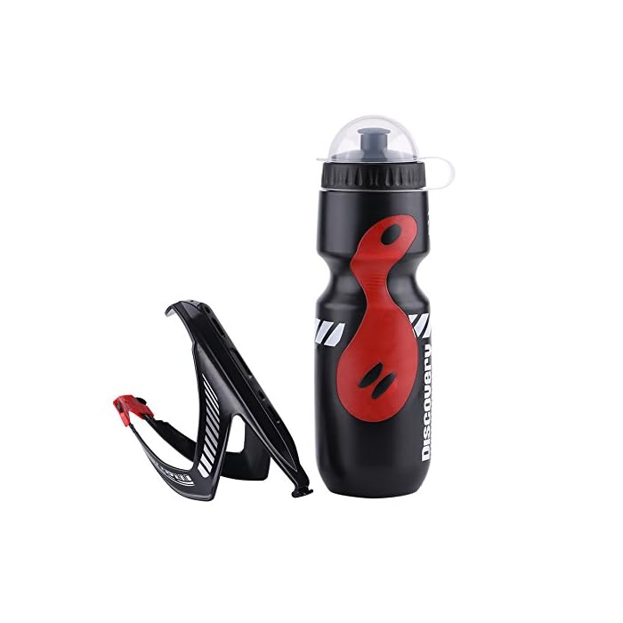 Water Bottle,Fydun 650ml Sports Water Bottle with Bicycle Holder Cage Bracket for Cycling Mountain Bikes
