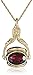 1928 Jewelry Vintage-Inspired Rotating Red Crystal Necklace, 30