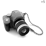 Leegoal(TM) Vivid DSLR Camera LED Flash Light Shutter Sound Keychain, 5 PCS