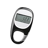 PINGKO 3D Carabiner Walking Pedometer Best Activity Fitness Tracker