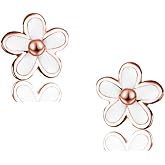 SLUYNZ Solid 925 Sterling Silver Little Daisy Earrings Studs for Women Teens Petite Flowers Studs Earrings