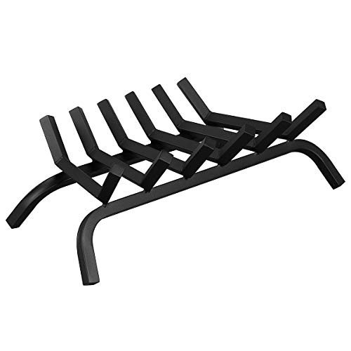 Goplus Fireplace Log Grates, Steel Fire Grates, 3/4" Heavy Duty Wide