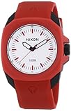 Nixon The Ruckus White Dial Red-Tone Plastic Poly Quartz Men's Watch A349-209