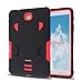 [iRhino] TM Black-RED Heavy Duty Rugged Impact Hybrid Case Cover with Build in Kickstand Protective Case for Samsung Galaxy Tab 4 8.0 inch T330 Tablet