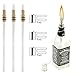 OEXEO Wine Bottle Tiki Wicks,Oil Lamps,Tabletop Torch,Patio Torch,Table Top Torch Lantern Kit for Spring Summer Nights/Outdoors (3 Pack)