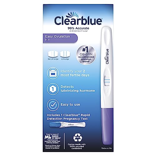 CLEARBLUE OVULATION COMPLETE STARTER KIT, 10 OVULATION TESTS AND 1 PREGNANCY TEST