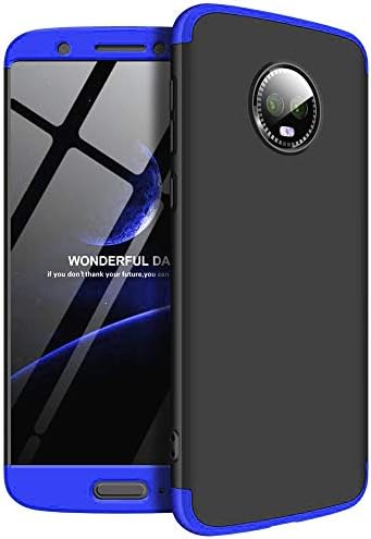Aspir 360 Degree Full Protection 3 in 1 Back Cover for Moto G5S Plus (Blue Hard PC Matte Case)