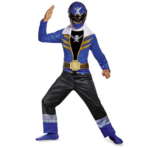 Saban Super MegaForce Power Rangers Classic Boys Costume-Size 4t-6t (Blue Ranger)