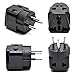 OREI USA to Israel, Gaza, Palestine & More (Type H) Travel Adapter Plug - CE Certified - RoHS Compliant - 4 Pack - Black Color