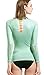 Rash Guard Women, DIVE & SAIL UPF 50+ UV Sunblock Swim Shirts Fast Dry Long Sleeve Surf Rashguard Tee