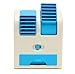 Alytimes Desktop Dual Bladeless Portable Adjustable Angles Scented Air Conditioning Air Cooler USB Electric Mini Fan (Blue)