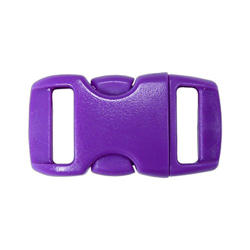 PARACORD PLANET 3/8" Contoured Side Release Buckles In Including Neon, Clear (Transparent), and Glow In Dark - Choose from 5, 10, 20 Pack Sizes (Over 30 Colors to Choose from)