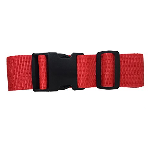 SGT KNOTS Luggage Strap - Made in USA (Red)