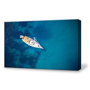 Canvas Wall Art for Living Room,Bedroom Home Artwork Paintings Aerial Photo Ready to Hang - 12x18 inches
