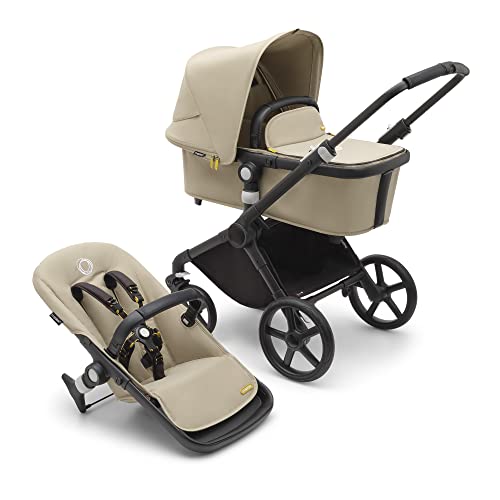 Fox Cub Poussette tout-terrain, poussette et nacelle pour bébé légère et solide, design durable et capote extra-large, pliage autoportant en une seule pièce, vert forêt