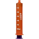 Vesco Medical ENFit Amber Syringes 60ml (Pack of 1)
