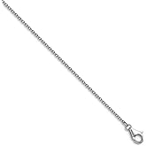 JewelryWeb Solid 950 Platinum 1.1mm Cable Chain Necklace 16-24 Inch Chain Necklace for Women and Men in