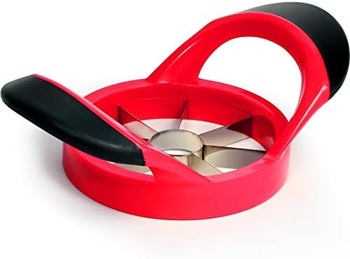 Apple Slicer-Stainless Steel Corer Cutter Wedger Fruit Divider Peeler with Ergonomic Rubber Grip Handle for Women New Year 8 Blade