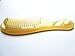 Myhsmooth Sh-1w-mt Wide Tooth 100% Handmade Premium Quality Natural Sheep Horn Comb with Handle(7.5''Long)
