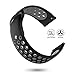 hooroor for Fitbit Versa Silicone Sport Bands for Women Men Small Large, Soft Silicone Replacement Strap Wristband for Fitbit Versa More Color Choice (#02-Black/Gray, Small)