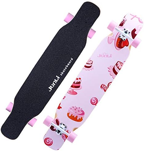 Sports Equipment Four-Wheeled Balance Scooter, Male and Female Adult Road Skateboard Brush Street Dance Longboard, Maple Skateboard Suitable for Beginners, Teenagers, Adults ZDDAB