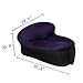 MAMBLE Inflatable Lounger Chair with Carry Bag, Air Chair for Camping, Fishing, Traveling, Swimming Pool and Beach Parties, Portable and Lightweight Purple