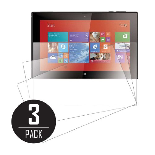 Nokia Lumia 2520 Screen Protector Cover, MPERO Collection 3 Pack of Clear Screen Protectors for Nokia Lumia 2520