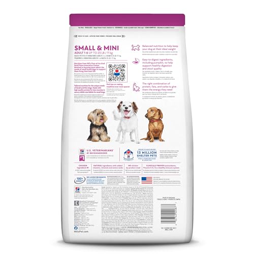 HILL’S SCIENCE DIET PERFECT DIGESTION, ADULT 1-6, SMALL & MINI BREEDS DIGESTIVE SUPPORT, DRY DOG FOOD, CHICKEN & BROWN RICE, 3.5 LB BAG