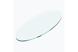 SZG 48" Inch Round Glass Table Top 1/3" Thick Tempered Flat Polished (1/3" Thick - Flat Polished, 48 in)