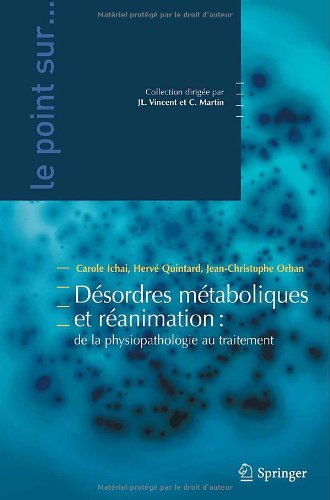 Désordres métaboliques et réanimation