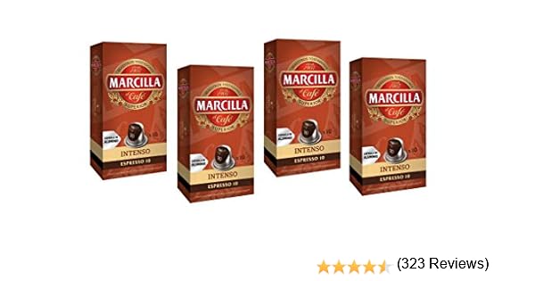 Marcilla Café Intenso Intensidad 10 - 40 cápsulas de aluminio ...