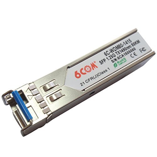 6COM BIDI SFP Transceiver 1.25G 120KM Tx1490nm/Rx1550nm DDMI LC connector compatible with Enterasys item number is MGBIC-BX120-U