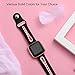 Maledan Compatible with Fitbit Versa Bands Women Men, Small, Black Pink