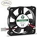 Usongshine 3D Printer Cooling Fan 50 x 50 x10mm 5010 DC 12V Cooling Fan with 2Pin Wire, 2 Packs of Mounting Screws (12V Pack of 2)
